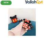 Cute Cartoon Silicone Case for AirPods 1st/2nd Generation with Keychain