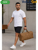 Men’s Minimalist Athletic Logo T-Shirt – Premium Combed Cotton Crew Neck (Crisp White)