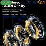 Wireless Earbuds – HiFi Stereo Sound, 13mm Driver & 24H Battery Life