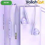 Wired Earbuds with Microphone – Heavy Bass & High-Quality Sound