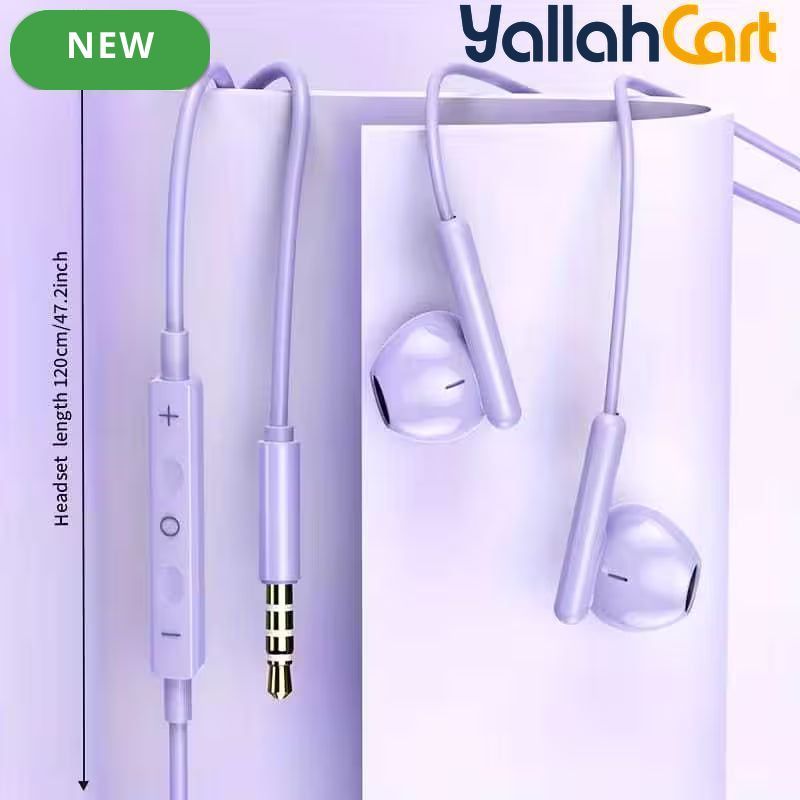 Wired Earbuds with Microphone – Heavy Bass & High-Quality Sound
