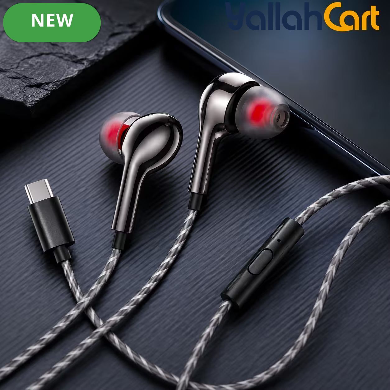 BlueSpectrum TC-23 Wired Earphones with Type-C Connector