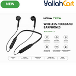 Wireless Bluetooth Neckband Earphones – Extra Bass, 30H Playtime & Fast Charging
