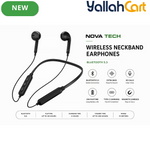 Wireless Bluetooth Neckband Earphones – Extra Bass, 30H Playtime & Fast Charging