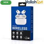 Compact Bluetooth Earbuds – White with Portable Charging Case
