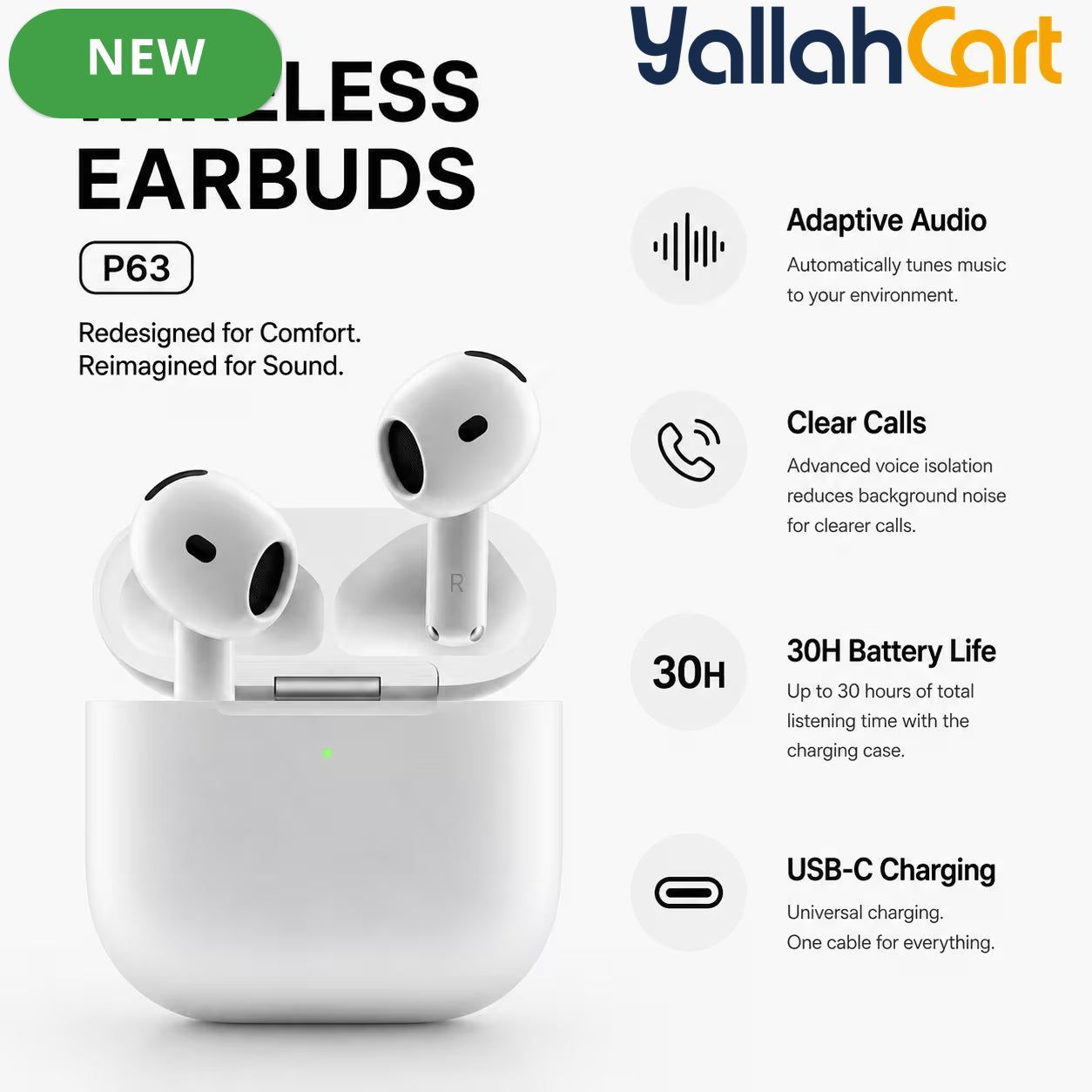 Comfortable In-Ear Wireless Earbuds for Everyday Listening