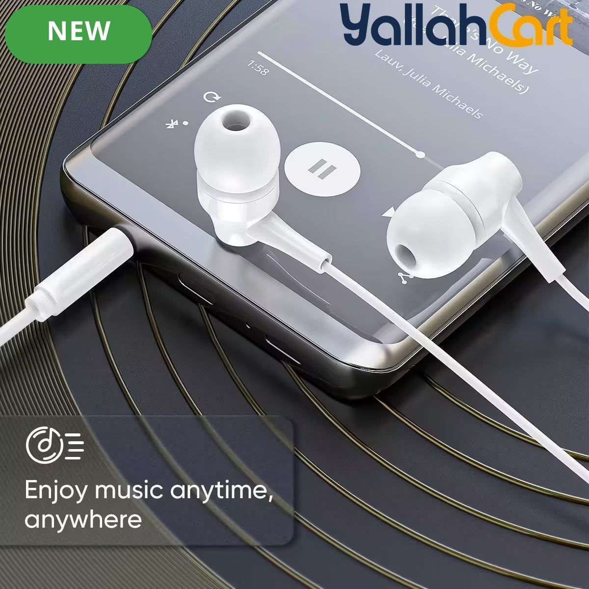 VIDVIE HS653 Wired In-Ear Earphones – 10mm Driver & 1.2m Cable