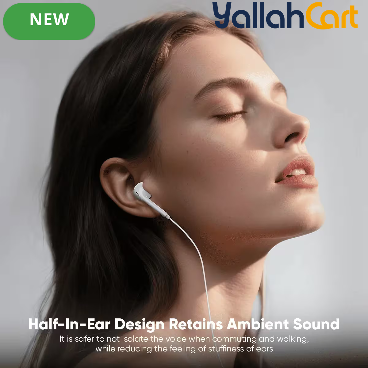 VIDVIE HS685T Type-C Wired Earphones – 14mm Driver & Built-In Mic