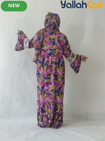 Plus Size Women’s Elegant Lace Robe Dress with Scarf Detail – Modest Long Dress