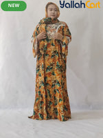 Plus Size Women’s Elegant Lace Robe Dress with Scarf Detail – Modest Long Dress