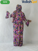 Plus Size Women’s Elegant Lace Robe Dress with Scarf Detail – Modest Long Dress