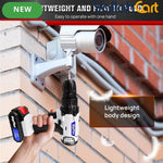21V Electric Drill - Black/White, 1500mAh Lithium-Ion Impact Drill, 25+1 Torque Settings, 45MN Torque, 0-400/1400RPM Dual Speed, LED Light, 30pcs Drill Bit Set, Multifunctional Cordless Drill for Wood, Metal, Tile & Wall