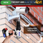 21V Electric Drill - Black/White, 1500mAh Lithium-Ion Impact Drill, 25+1 Torque Settings, 45MN Torque, 0-400/1400RPM Dual Speed, LED Light, 30pcs Drill Bit Set, Multifunctional Cordless Drill for Wood, Metal, Tile & Wall