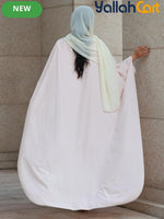 Plus Size Women’s Islamic Black Robe – Long Sleeve Modest Maxi Dress
