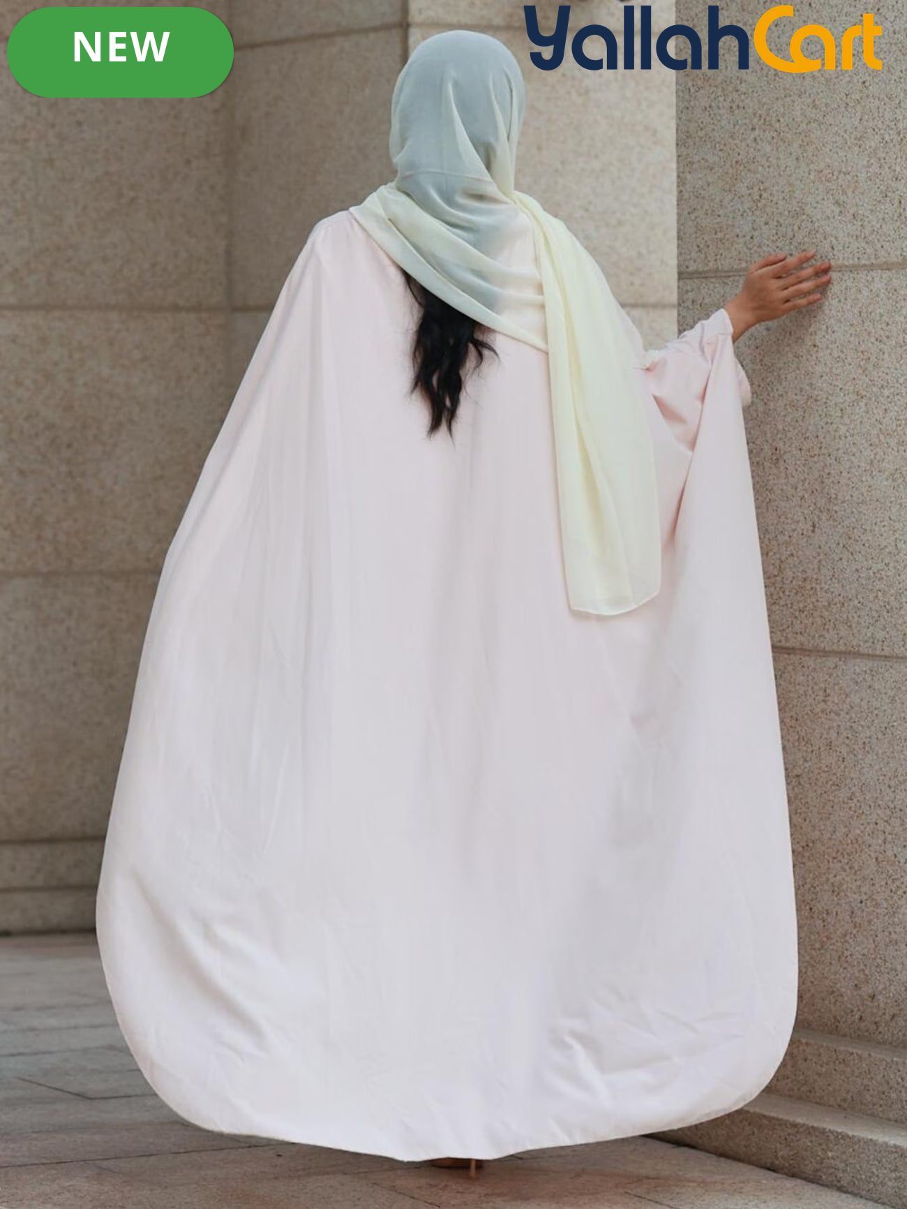 Plus Size Women’s Islamic Black Robe – Long Sleeve Modest Maxi Dress
