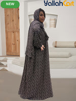 Plus Size Women’s Loose Prayer Robe with Scarf – Comfortable Modest Long Dress