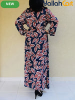 Plus Size Women’s Stylish Printed Dress – Comfortable & Breathable Casual Wear