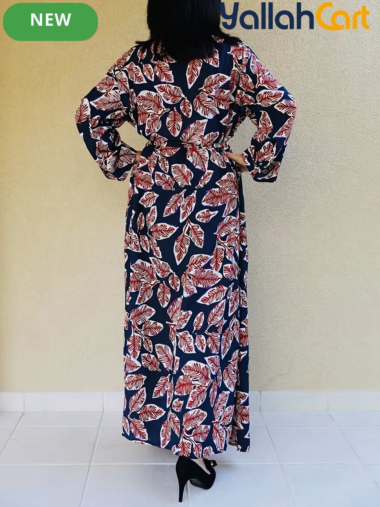 Plus Size Women’s Stylish Printed Dress – Comfortable & Breathable Casual Wear