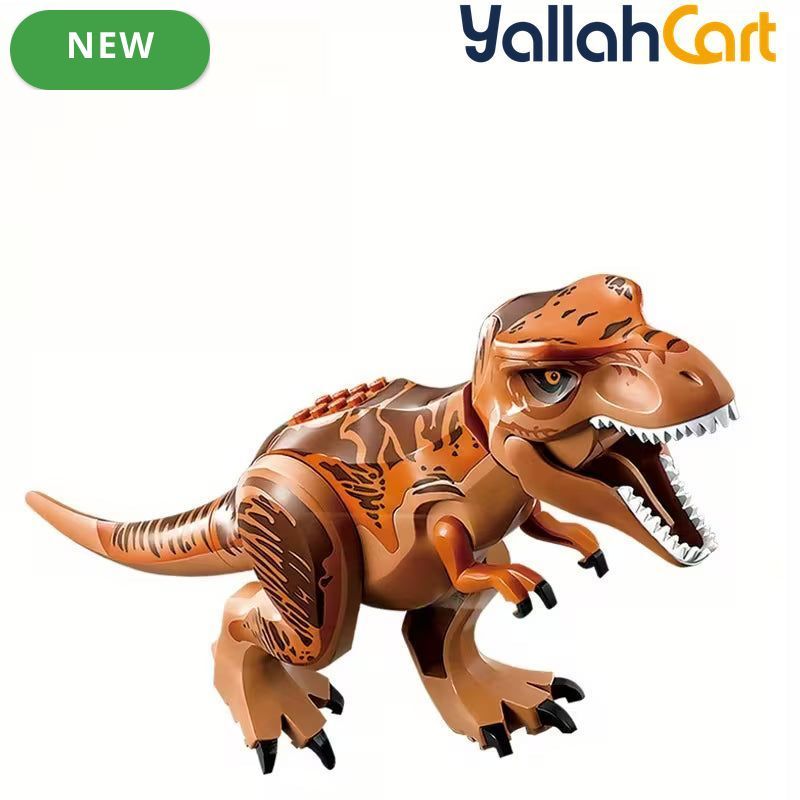8pcs Dinosaur Building Block Assembly Toy - Multicolor Tyrannosaurus Rex Model, T-Rex & Triceratops Puzzle Assembly Toy, Jurassic Period Dinosaur Building Blocks, Educational Construction Toy for Kids
