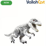 8pcs Dinosaur Building Block Assembly Toy - Multicolor Tyrannosaurus Rex Model, T-Rex & Triceratops Puzzle Assembly Toy, Jurassic Period Dinosaur Building Blocks, Educational Construction Toy for Kids