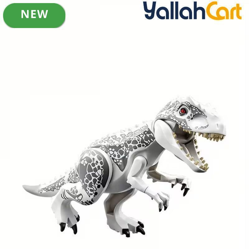 8pcs Dinosaur Building Block Assembly Toy - Multicolor Tyrannosaurus Rex Model, T-Rex & Triceratops Puzzle Assembly Toy, Jurassic Period Dinosaur Building Blocks, Educational Construction Toy for Kids