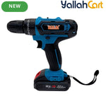 Bonai BN-HK62 Cordless Drill Driver - Black/Blue, 36VF 2.0Ah Li-Ion Battery, 40N·m Torque, 10mm Keyless Chuck, 2-Speed 0-350/0-1400 RPM, Variable Speed, LED Light, Compact Electric Screwdriver Kit