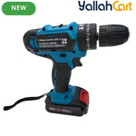 Bonai BN-HK62 Cordless Drill Driver - Black/Blue, 36VF 2.0Ah Li-Ion Battery, 40N·m Torque, 10mm Keyless Chuck, 2-Speed 0-350/0-1400 RPM, Variable Speed, LED Light, Compact Electric Screwdriver Kit