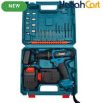 Bonai BN-HK62 Cordless Drill Driver - Black/Blue, 36VF 2.0Ah Li-Ion Battery, 40N·m Torque, 10mm Keyless Chuck, 2-Speed 0-350/0-1400 RPM, Variable Speed, LED Light, Compact Electric Screwdriver Kit