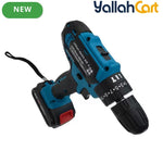 Bonai BN-HK62 Cordless Drill Driver - Black/Blue, 36VF 2.0Ah Li-Ion Battery, 40N·m Torque, 10mm Keyless Chuck, 2-Speed 0-350/0-1400 RPM, Variable Speed, LED Light, Compact Electric Screwdriver Kit