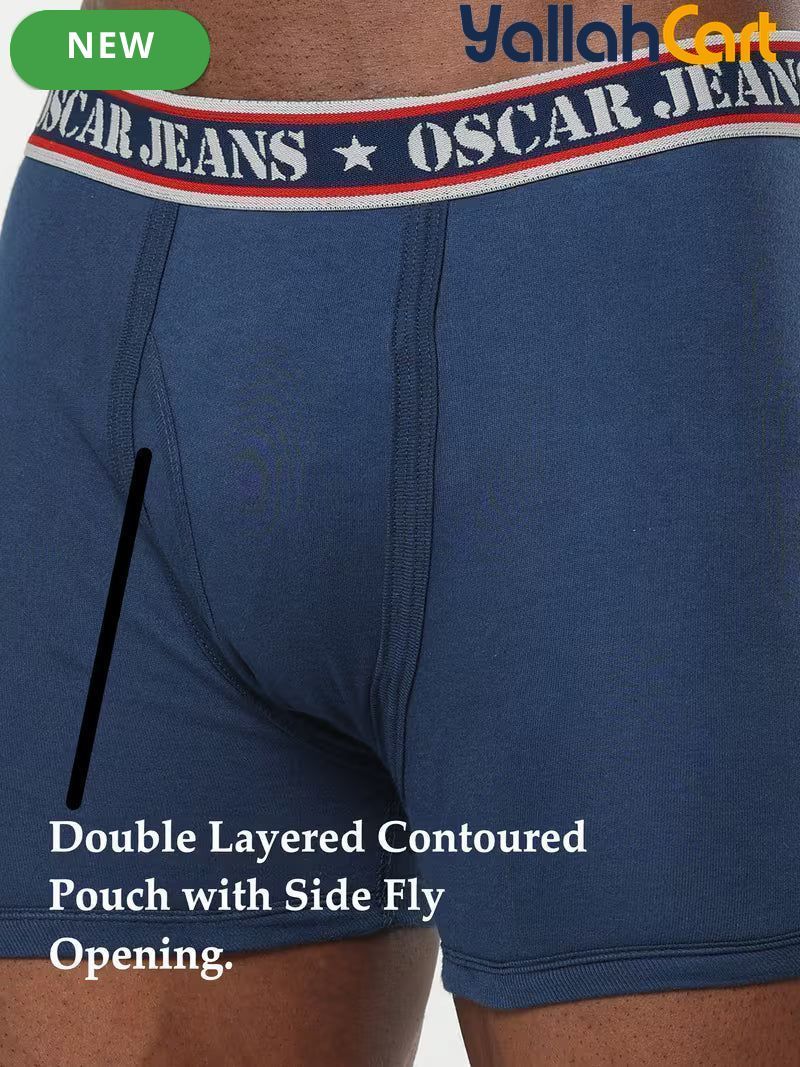 6 Pack 100% Cotton Men's Boxer Briefs - Black/Maroon/Blue/Navy/Brown/Royal, Super Combed Ultrasoft Breathable Underwear, No-Marks Waistband, Tagless Design, Moisture-Wicking Mid-Thigh Fit