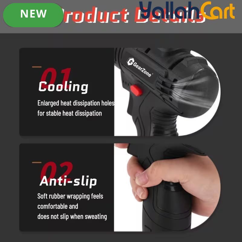 Upgrade 21V Electric Drill - Black And Red, 2pcs Batteries, Multifunctional Electric Impact Cordless Drill, Wireless Hand Drill, Home Electric Power Tool, Rechargeable Drill Driver With Accessories