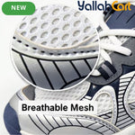 Desai Women's Chunky Sneakers – Breathable Mesh Lace-Up Walking Shoes