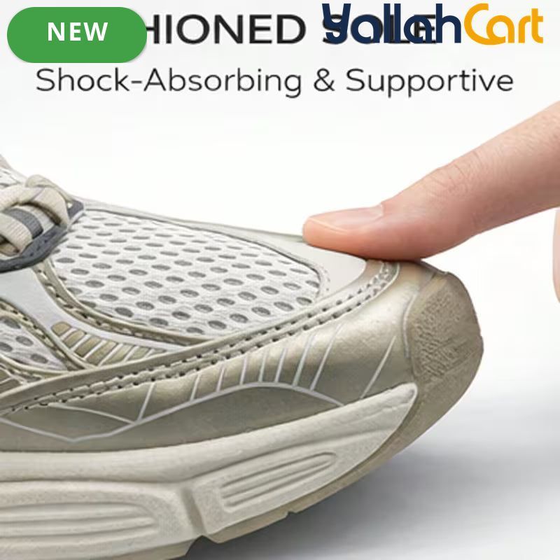 Desai Women's Chunky Sneakers – Breathable Mesh Lace-Up Walking Shoes