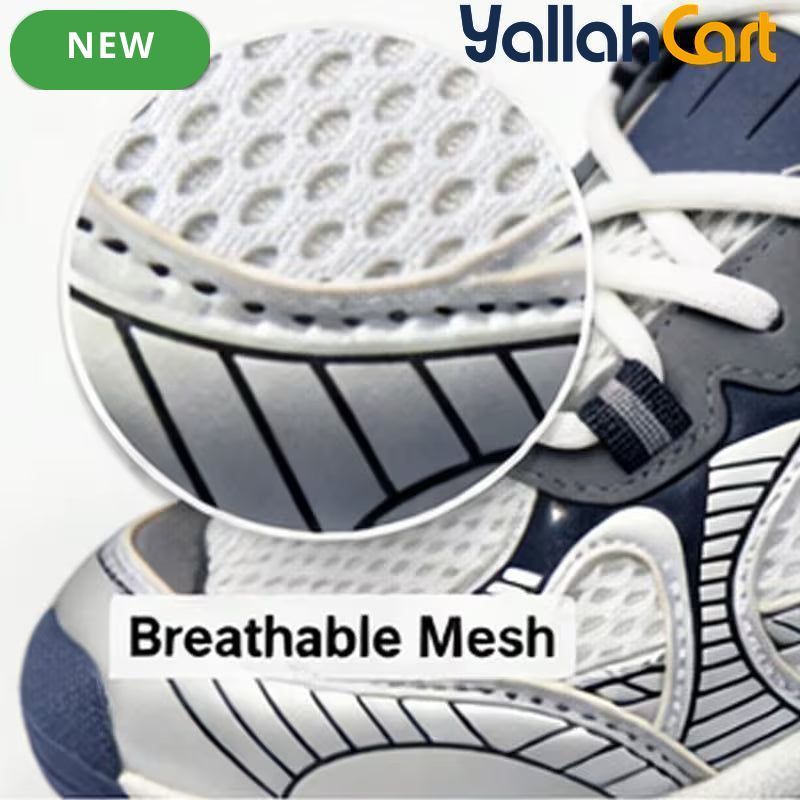 Desai Women's Chunky Sneakers – Breathable Mesh Lace-Up Walking Shoes