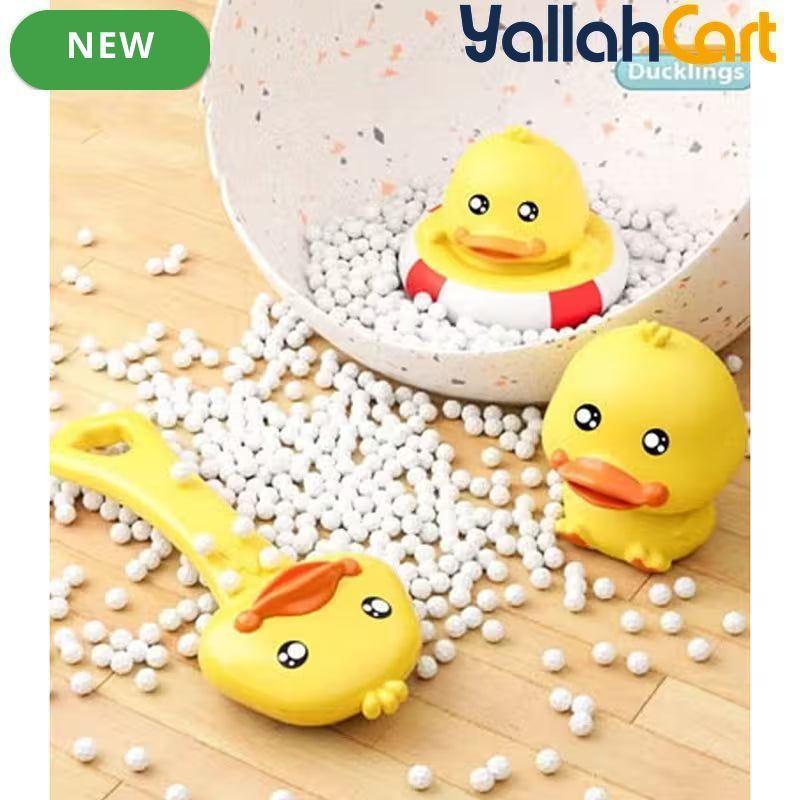 Children’s Bath Duck Toy Set - Yellow 8pcs Clockwork Duck Swimming & Water Spray Toy, Baby Bath Toys, Shower Pool Water Play Set for Toddlers & Kids