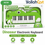 Dinosaur Electronic Keyboard for Kids - Multicolor 25 Demo Songs Musical Piano Toy with Light Effects, Music & Keyboard Modes, Early Learning Instrument for Boys & Girls Ages 3+