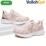 Desai Women's Sporty Platform Wedge Sneakers – Lightweight Breathable Lace-Up Shoes