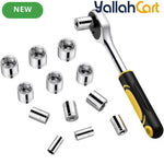 108pcs Household And Automotive Tool Set - Black/Yellow, Home And Car Repair Hand Tools Kit, Complete Mechanic Tool Set with Portable Toolbox Organizer, Wrenches, Screwdrivers, Pliers And Accessories
