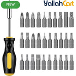 108pcs Household And Automotive Tool Set - Black/Yellow, Home And Car Repair Hand Tools Kit, Complete Mechanic Tool Set with Portable Toolbox Organizer, Wrenches, Screwdrivers, Pliers And Accessories