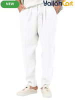 Men’s Summer Linen Casual Trousers – Loose Fit Breathable Pants for Sports & Daily Wear