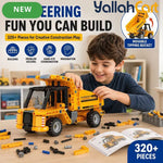 320+PCS Engineering Dump Truck Building Blocks Set - Multicolor Mine Cart Construction Vehicle Model, Tilting Bucket & Rolling Wheels, STEM Assembly Toy, Engineering Vehicle Building Kit for Kids Ages 6+
