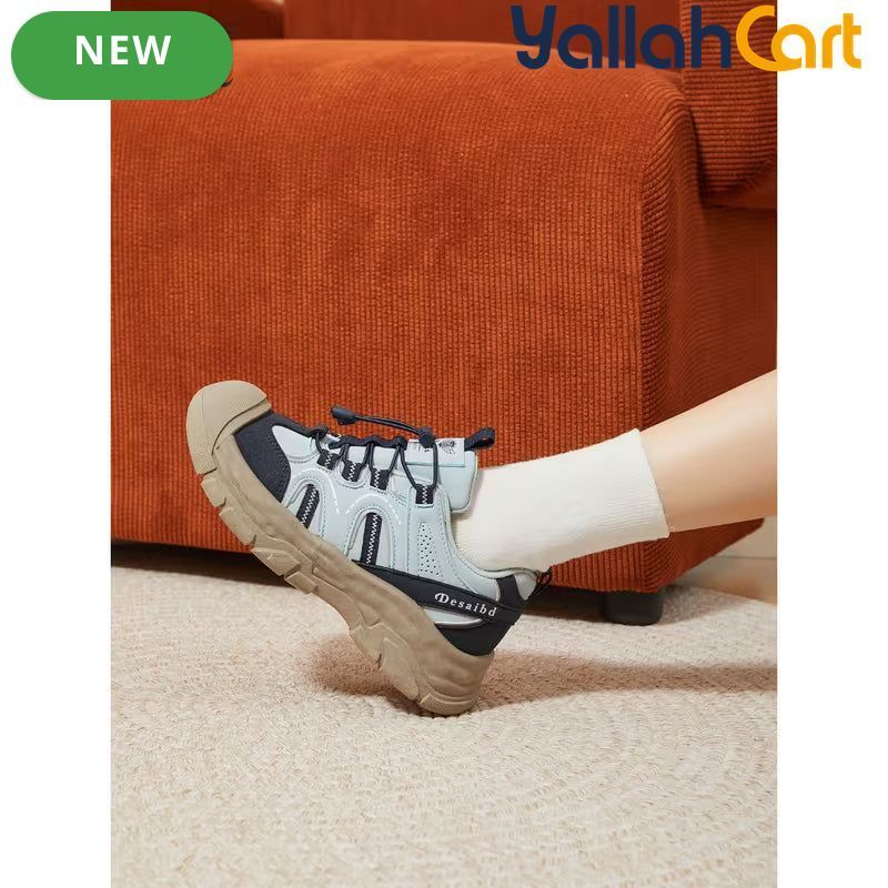Desai Women's Comfortable Summer Sneakers – Lightweight Airy Platform Shoes