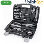 32pcs Household Hand Tool Set - Black & Silver, High Grade Complete Hardware Tool Kit, Sturdy Practical Hand Tools for Home Improvement, Household Maintenance, DIY Projects and General Handwork