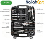 32pcs Household Hand Tool Set - Black & Silver, High Grade Complete Hardware Tool Kit, Sturdy Practical Hand Tools for Home Improvement, Household Maintenance, DIY Projects and General Handwork