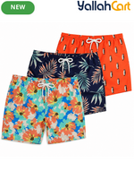 Men’s Colorful Summer Swim Shorts – 3 Stylish Graphic Designs
