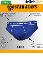 Pack Premium 100% Cotton Men's Underwear Briefs - Black, Maroon & Blue, Super Combed Soft Anti-Odor, No-Marks Elastic Waistband