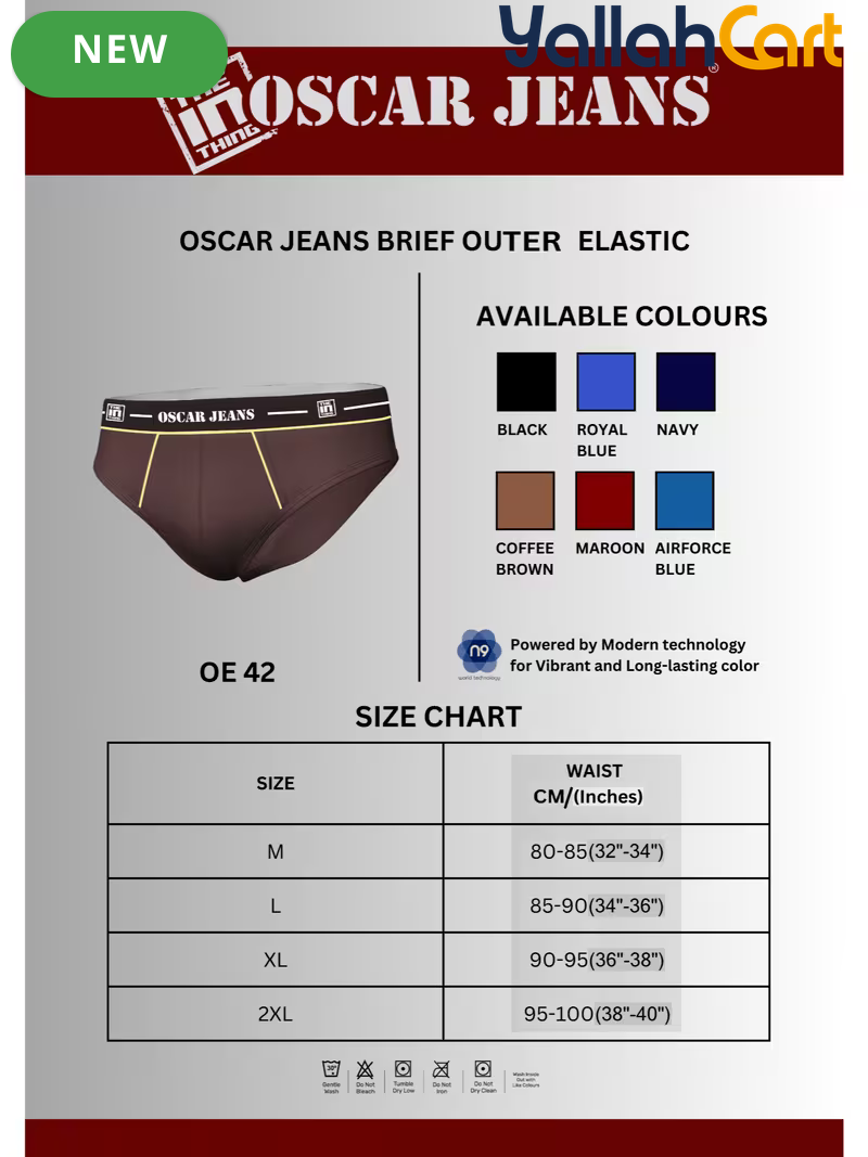 Pack Premium 100% Cotton Men's Underwear Briefs - Black, Maroon & Blue, Super Combed Soft Anti-Odor, No-Marks Elastic Waistband