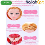 Large Princess Doll Playset - Pink 46CM Fashion Doll with Gift Box & Dressing Accessories, Pretend Play Set for Children, Princess Dress-Up Doll Toy, Birthday & Holiday Gift