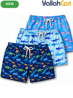 Men’s Colorful Summer Swim Shorts – 3 Stylish Graphic Designs