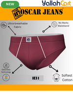 Pack Men's Premium Cotton Underwear Briefs - Black, Maroon, Airforce Blue, Royal Blue, Brown & Navy, Super Combed Soft, Breathable Anti-Odor, No-Marks Elastic Waistband